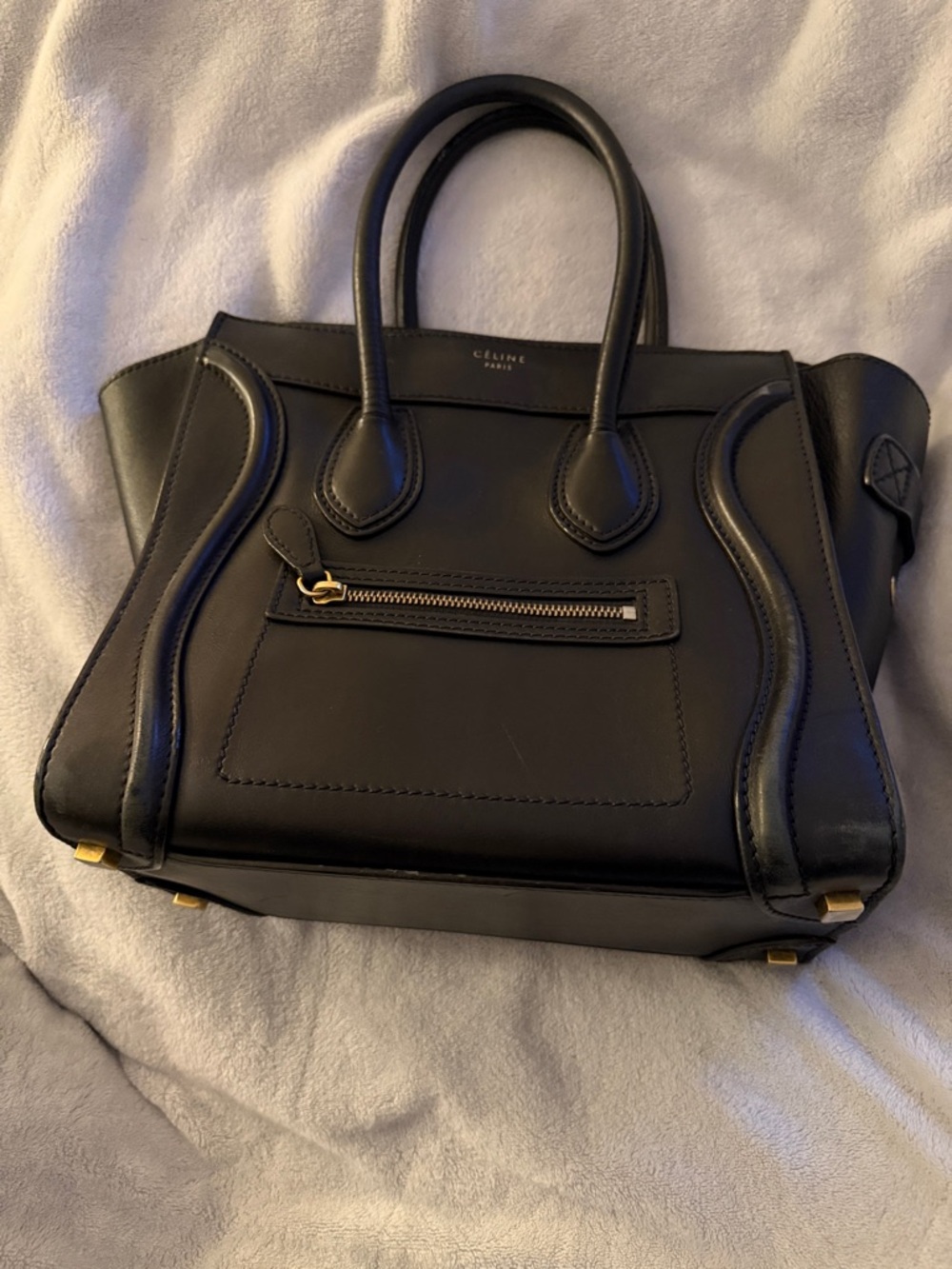 Celine Luggage Bag Smooth Leather Mini